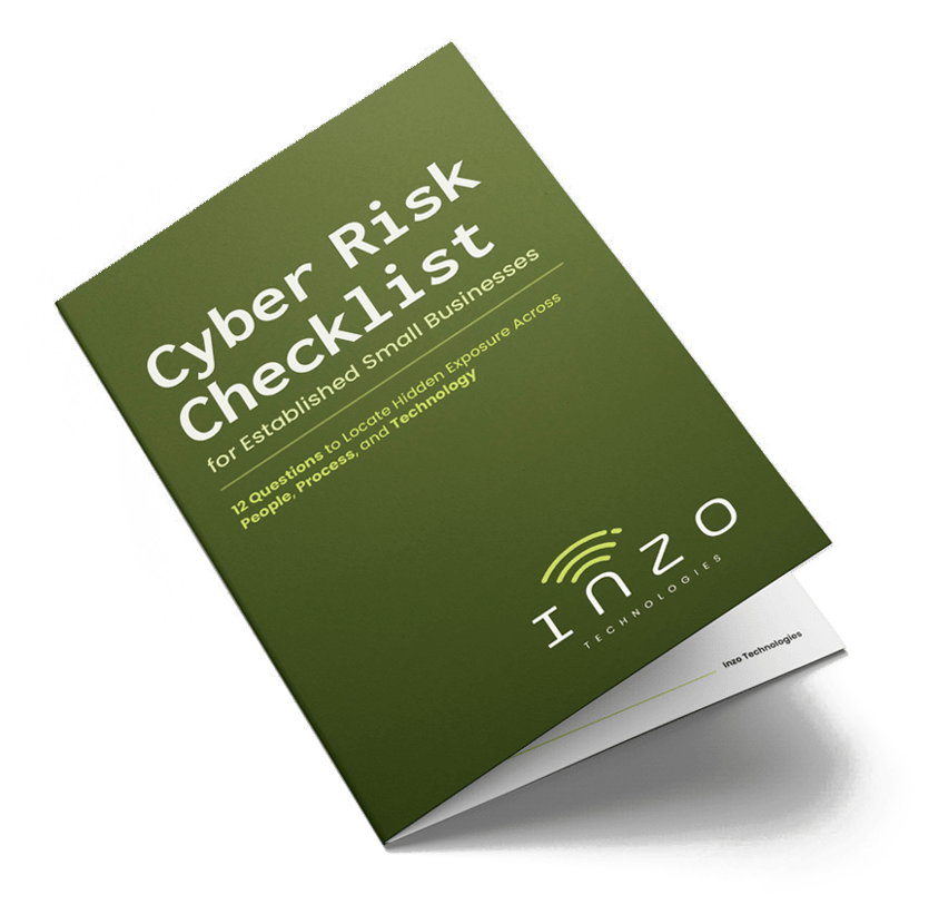 Cyber Risk Checklist Get The Cyber Risk Checklist | Inzo Technologies