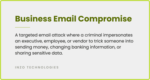 The definition of a Business Email Compromise (BEC)