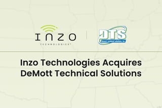 Logo lockup of Inzo Technologies and DeMott Technical Solutions
