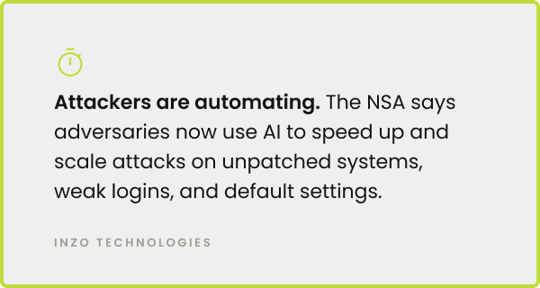 NSA warns attackers use AI to scale attacks on unpatched systems, weak logins, and default settings