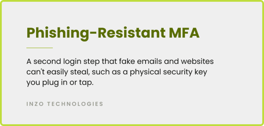 Definition of phishing-resistant multi-factor authentication