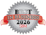 Award Badge of St. Louis Small Business Monthly's "2026 Best in Business"